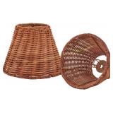 Empire Clip-On Chandelier Shade, 2-Pack Brown