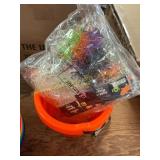 Halloween Spider Rings & Basket