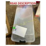 2 ct. underbed plastic storage totes