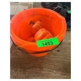 Pumpkin Bucket with Pumpkin Decor