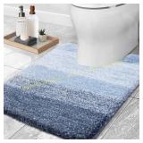 OLANLY Microfiber U-Shaped Toilet Mat, 20x24