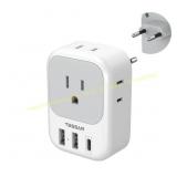 TESSAN Type-C Travel Adaptor with 2 USB Ports