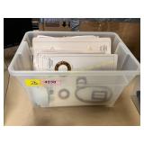 Tote of Antique Button Cards