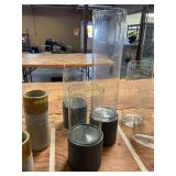 3ct Pillar Vases with Holders