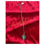 20in Spring Retro Cactus Inlay Necklace