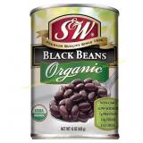 S&W Organic Black Beans15 Oz. (Pack of 8)