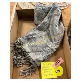 100% Silk Paisley Pashmina Scarf