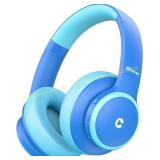 iClever BTH26 Kids ANC Headphones, USB-C, Blue