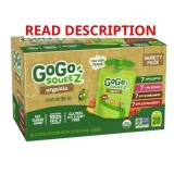 GoGo squeeZ Organic Applesauce Pouches 28ct