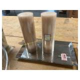 2ct Threshold Pillar Candles, Tray