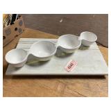 Marble Cheese Board, Dip Bowl
