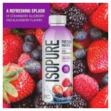 9ct Isopure Clear Protein Water, Mixed Berry