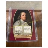 25 Benjamin Franklin Double Authentic Relic Card