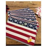 8ct Red White and Blue Placemats