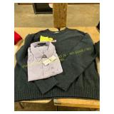 Men s XXL Purple Long Sleeve, Dockers Sweater