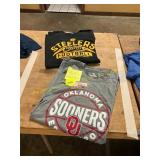 XL Short Sleeve Sooners + Long Sleeve Steelers T