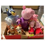 Peppa Pig + Family, Bluey + Family Plushes