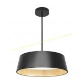 Alton 43W 1-Light Black LED Drum Pendant Light