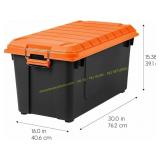 LOKLNEYK 22-Gallon Plastic Storage Bin