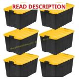 IRIS 68L Stackable Storage Bins with Lids (6)
