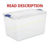 5Ct Sterilite 66-Quart Clear Storage Bin with Lid