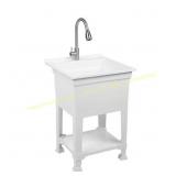 Glacier Bay 24 in. Freestanding Utility Sink