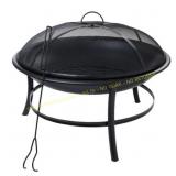 Mainstays 26" Round Iron Fire Pit, Black