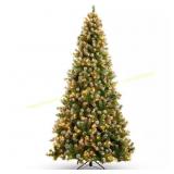 4.5 ft Pre-Lit Flocked Tree with 175 Lights