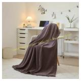 Mainstays Chenille Throw Blanket, Gray
