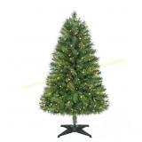 Home Accent 4 ft Pre-Lit LED Woodtrail Fir Tree T1
