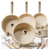 Astercook Ceramic Pots & Pans 18pc