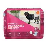 Vibrant Life Disposable Dog Diapers, Female L12