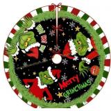 Grinch Christmas Tree Skirt 48-Inch Holiday Decor
