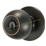 Brinks Keyed Entry Doorknob, Tuscan Bronze