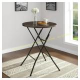 Mainstays 31" Round High-Top Folding Table BLACK