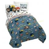 Harry Potter Hogwarts is My Home Twin Bed Set