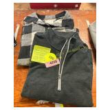 Womens L Flannel + Pullover