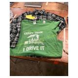 Womens M Crazy Train T, Eddie Bauer Size S