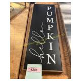 Hello Pumpkin Sign