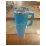 Blue Tumbler, Damaged Spout