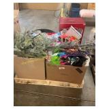 Halloween/Christmas Decor, Hats, Binder, Misc