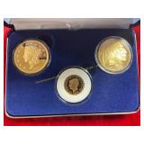 24k Gold On Copper USA Gold Coin Replicas