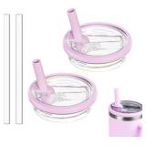 2ct Tumbler Lids + Straws