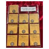 10ct US Mercury Dimes 90%Silver