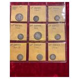 9ct US 90% Silver Obsolete Coins