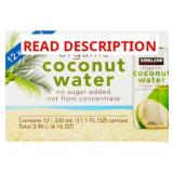 10ct Kirkland Organic Coconut Water 11.1 oz