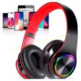 Bluetooth Over Ear Headphones, LED Lights