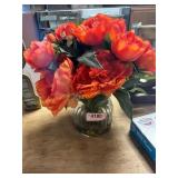 Artificial Flowers + Vase