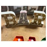 Lighted BAR Letters