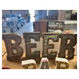 Galvanized Metal/Wood Letters